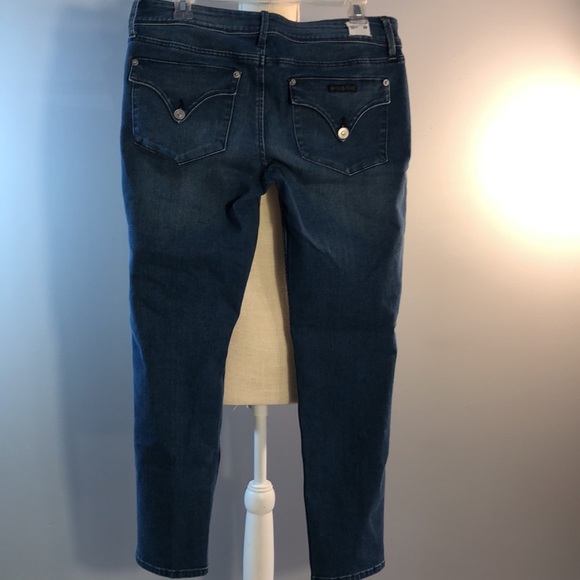HUDSON Jeans Crop Collin Skinny Mid Rise W/Signature Button Flap 29 EUC - Picture 7 of 10